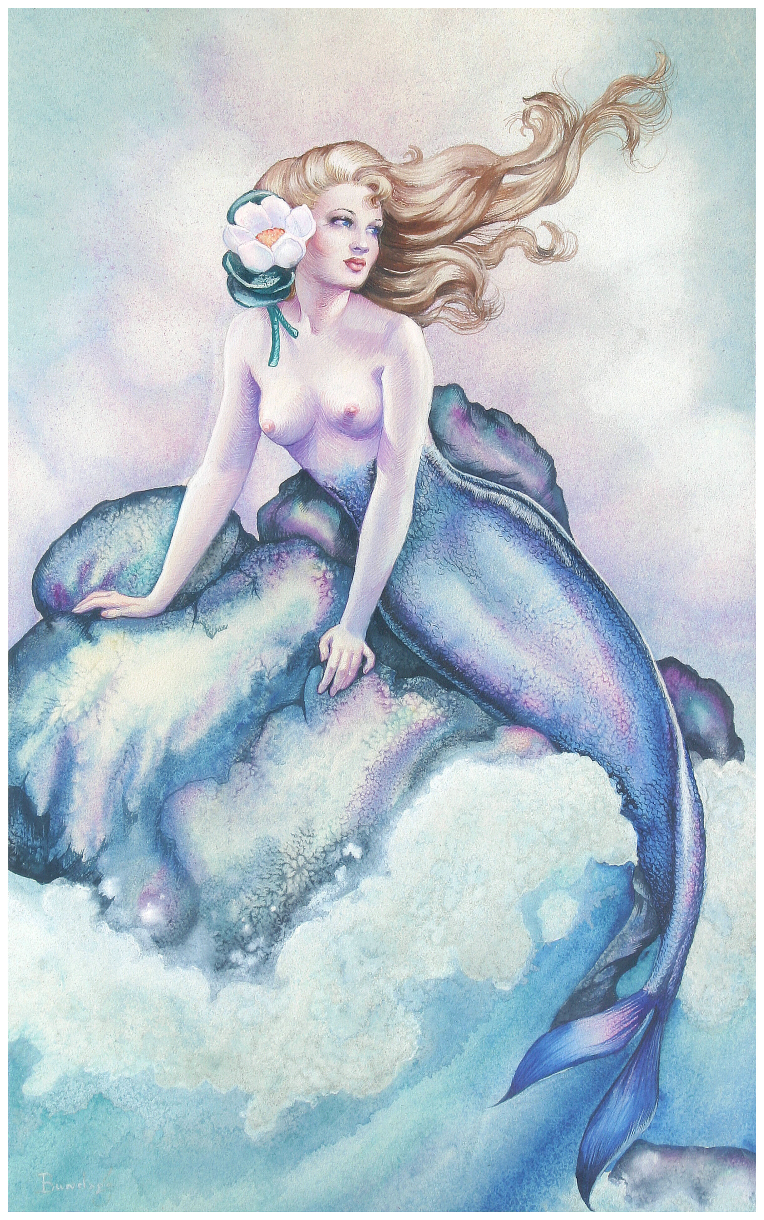 Margaret Brundage Mermaid painting Margaret Brundage Mermaid painting